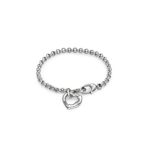 gucci armband silber|gucci heart bracelet.